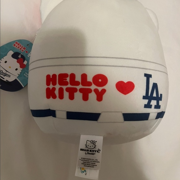 Hello Kitty Dodgers Squishmallow Plush (Sanrio) - Picture 2 of 2